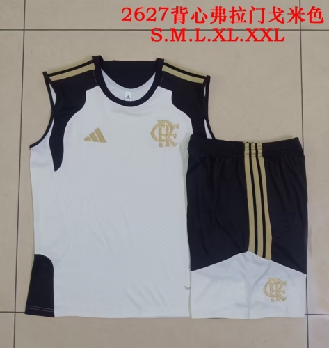 2026/27 CR Flamengo White Soccer Tracksuit Vest Set-815