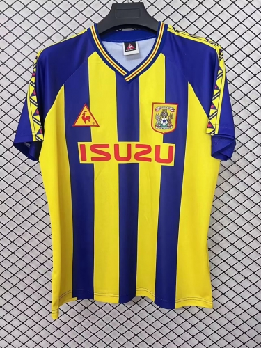 98/99 Retro Version Coventry City Away Yellow & Blue Thailand Soccer Jersey AAA-503