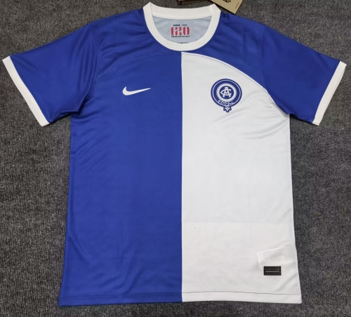2023/24 Atlético Madrid Away White & Blue Thailand Pre-match Soccer Jersey AAA-312