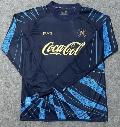 2026/27 Napoli Royal Blue LS Thailand Pre-match Soccer Jersey AAA-07