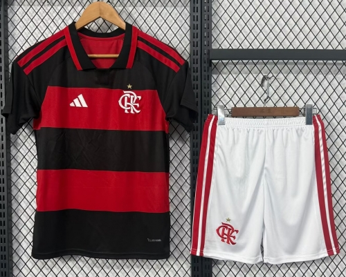 2026/27 Flamengo Home Red & Black Kids/Youth Soccer Uniform-530/812/208