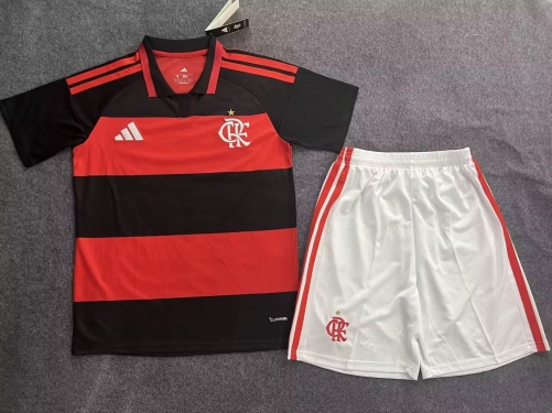 2026/27 Flamengo Home Red & Black Soccer Uniform-315