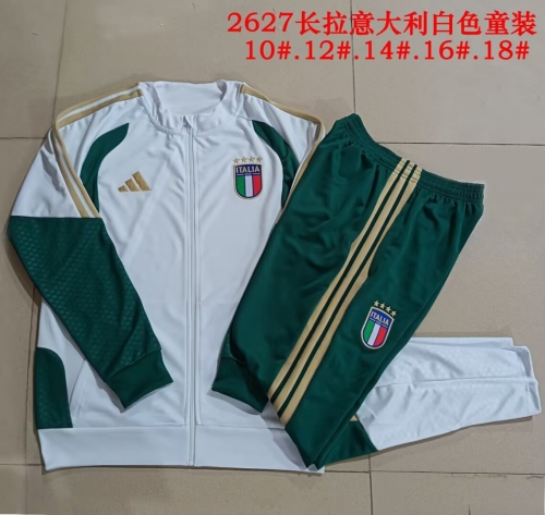 Kids 2026/27 Italy White Kids/Youth Jacket Unifom-815