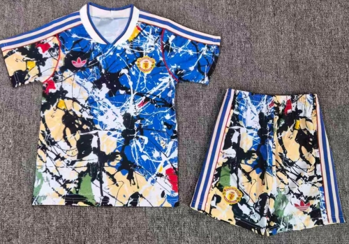 Kids 2026/27 Man United Color Kids/Youth Soccer Uniform-BL/JY