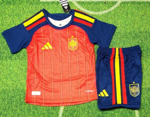 Kids 2026/27 Spain Home Red Kids/Youth Soccer Uniform-530/522