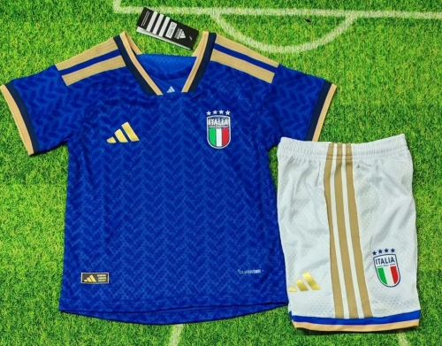 Kids 2026/27 Italy Home Blue Kids/Youth Soccer Uniform-812/507