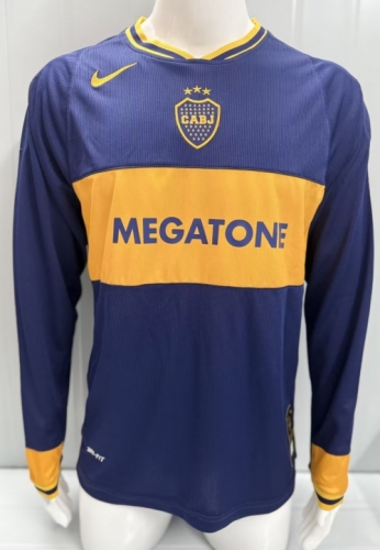 06/07 Retro Version BOCA Juniors Home Blue LS Thailand Soccer Jersey AAA-503
