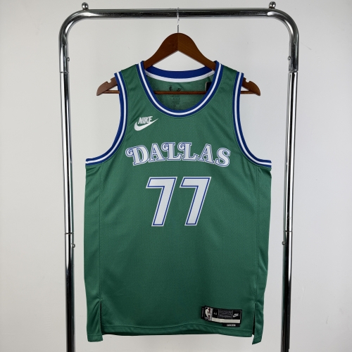 2026 Season Retro Version NBA Dallas Mavericks Green #77 Jersey-311