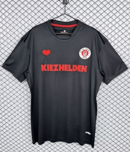 13/14 Retro Version FC St. Pauli 3nd Away Black Thailand Soccer Jersey AAA-503