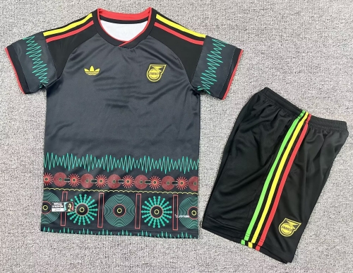 Kids 2026/27 Jamaica Away Black Kids/Youth Soccer Uniform-1040/208/530