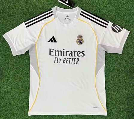(S-4XL) 2025/26 Rea Madrid Home White Thailand Soccer Jersey AAA-320/416/705