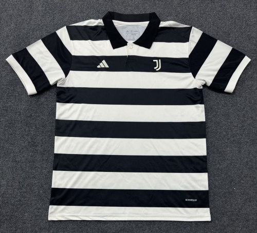 2025/26 Juventus FC 4nd Away Black & White Thailand Soccer Jersey AAA-23/312