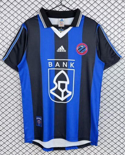 98/99 Retro Version Club Brugge Home Black Thailand Soccer Jersey AAA-503