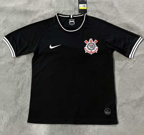 19/20 Retro Version Corinthians Black Thailand Soccer Jersey AAA-510