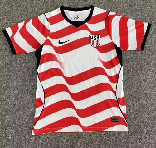 2026/27 USA Home Red & White Thailand Soccer Jersey AAA-47/312/2125