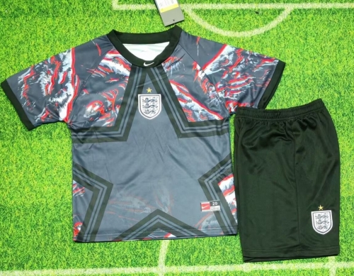 Kids 2026/27 England Goalkeeper Gray Kids/Youth Soccer Uniform-507