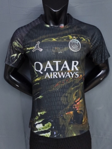 With Star Player Version 2026/27 Paris SG 4nd Away Black Thailand Soccer Jersey AAA-MY