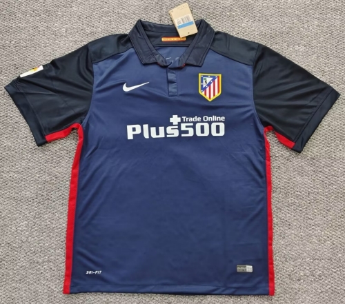 16/17 Retro Version Atlético Madrid Away Royal Blue Thailand Soccer Jersey AAA-301
