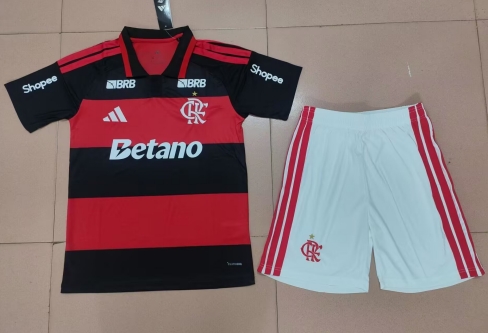 2026/27 Flamengo Home Red & Black Soccer Uniform-315