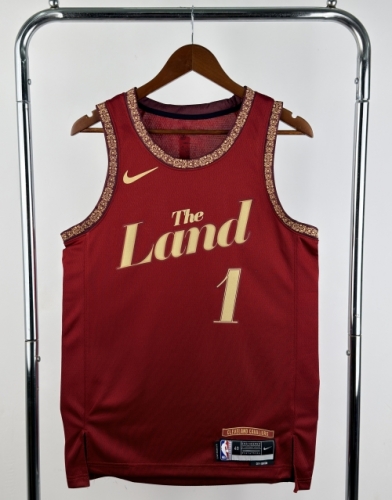 2024 Season City Version Cleveland Cavaliers NBA Red #1 Jersey-311