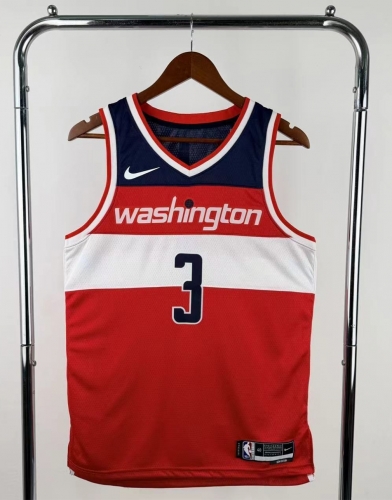 2023 Season Washington Wizards Red #3 NBA Jersey-311