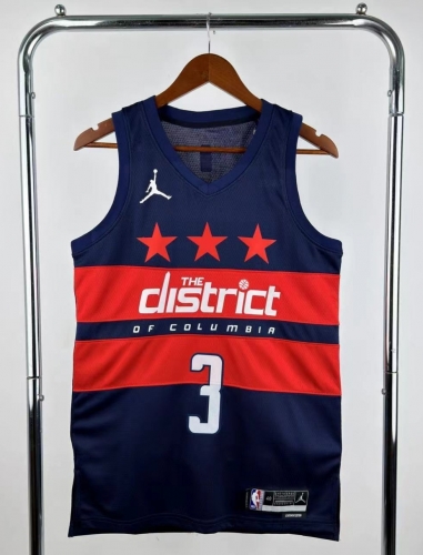 2025 Season Feiren Version Washington Wizards Red & Blue #3 NBA Jersey-311