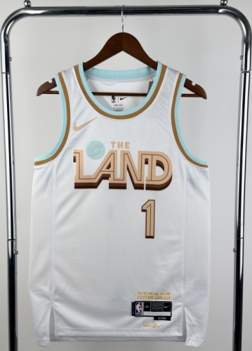 2023 Season City Version Cleveland Cavaliers NBA White #1 Jersey-311