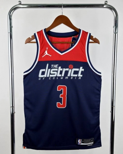 2023 Season Feiren Limited Version Washington Wizards Royal Blue #3 NBA Jersey-311