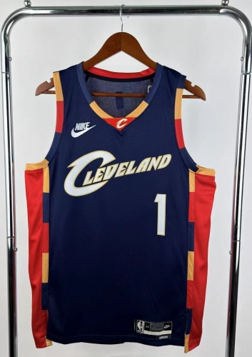 2026 Season Retro Version Cleveland Cavaliers NBA Royal Blue #1 Jersey-311