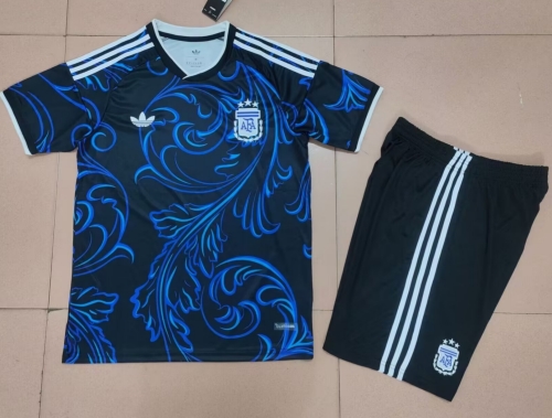 2026/27 Argentina Away Black & Blue Soccer Uniform-315