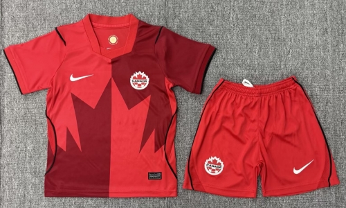 Kids 2026/27 Canada Home Red Kids/Youth Soccer Uniform-40/522/507