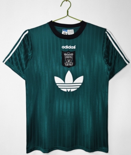 95/96 Retro Version Liverpool Green Thailand Soccer Jersey AAA-95/66/811