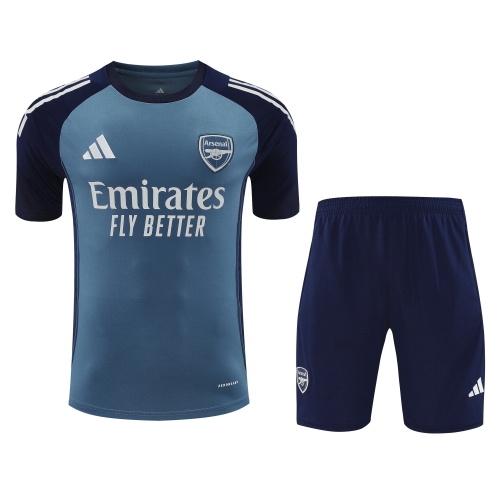 2025/26 Arsenal Gray & Blue Thailand Training Soccer Uniform-418