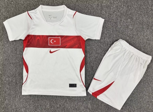 Kids 2026/27 Turkey Away White Kids/Youth Soccer Uniform-1040/JY