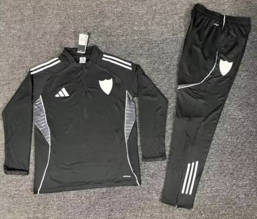 2026/27 Sevilla FC Black Soccer Tracksuit Uniform-522