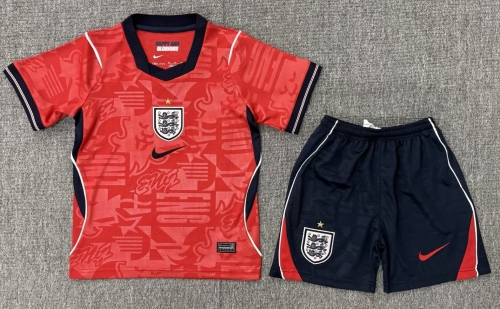 Kids 2026/27 England Away Red Kids/Youth Soccer Uniform-BL/507/530