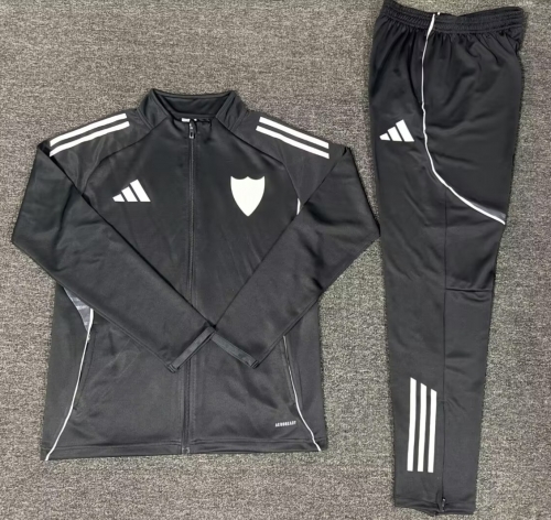 (Size S-2XL) 2026/27 Sevilla FC Black Soccer Jacket Uniform-522