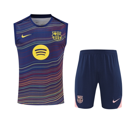 2025/26 Barcelona Red & Blue Thailand Soccer Training Vest Set-418