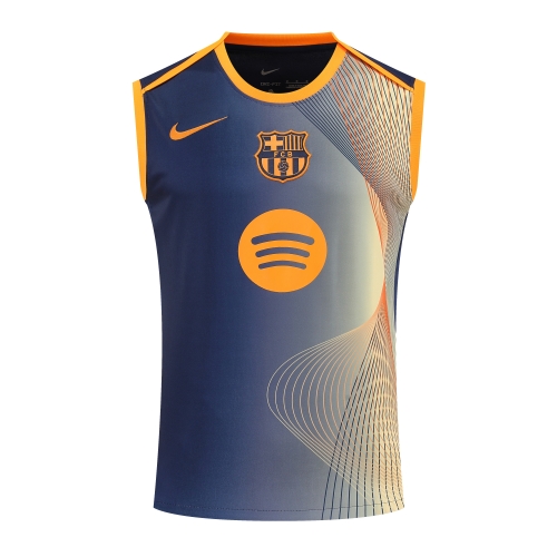 2025/26 Barcelona Yellow & Blue Thailand Soccer Training Vest-418