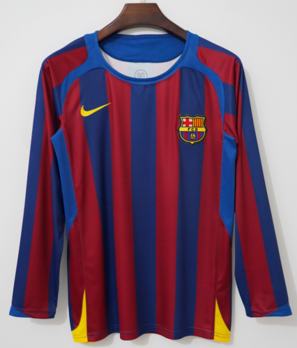 05-06 Retro Version Barcelona Red & Blue Thailand LS Soccer Jersey AAA-C1046/811