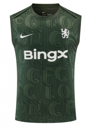 2025/26 Chelsea Dark Green Thailand Training Soccer Vest-418