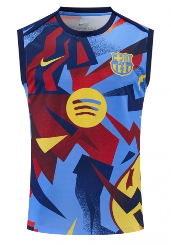 2025/26 Barcelona Red & Blue Thailand Soccer Training Vest-418