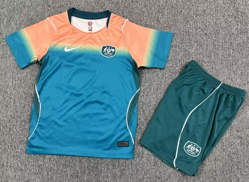 Kids 2026/27 Australia Away Blue Kids/Youth Soccer Uniform-1040