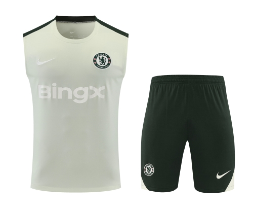 2025/26 Chelsea Light Green Thailand Soccer Training Vest Set-418
