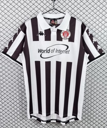 00/01 Retro Version FC St. Pauli Home Red & White Thailand Soccer Jersey AAA-503