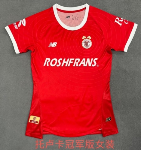 2026/27 Champion Version Toluca FC Red Thailand Female Soccer Jersey AAA-2146