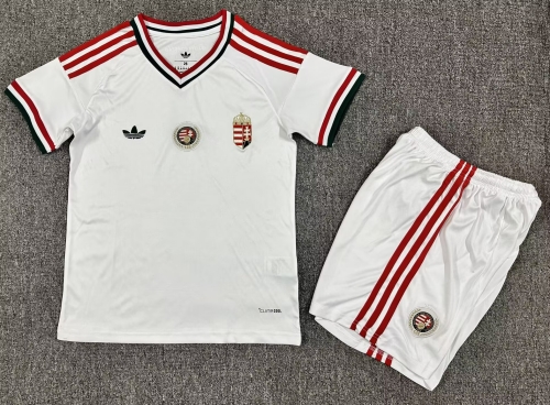 Kids 2026/27 Hungary Away White Kids/Youth Soccer Uniform-1040