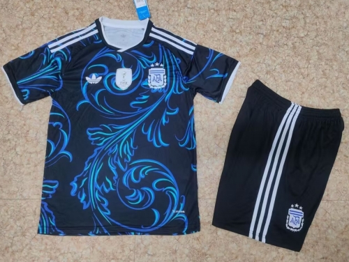 2026/27 Argentina Away Black & Blue Soccer Uniform-315