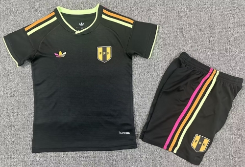 Kids 2026/27 Peru Away Black Kids/Youth Soccer Uniform-1040/208
