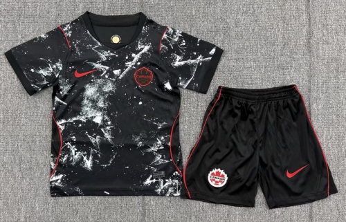 Kids 2026/27 Canada Away Black Kids/Youth Soccer Uniform-123/BL/522